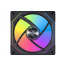 Lian Li UNI Fan SL-Infinity 120-Single Pack-ARGB Fan-Infinity Mirror-Daisy-Chain Design-Customizable Lighting Effects-One Cable Connection-Without Controller-Black-(UF-SLIN120-1B)